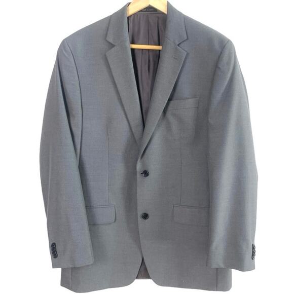 Michael Kors Size 40L Men's Sport Coat Blazer Jacket Gray Career Business - Picture 2 of 11